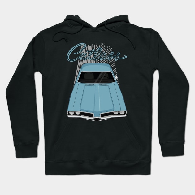 Oldsmobile Cutlass 1969 - light blue Hoodie by V8social